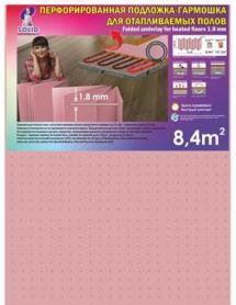 Подложка под ламинат Гармошка ТЕРМО перфорированная, 1,8мм