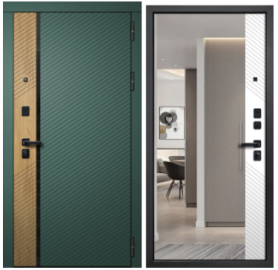 ДИЛАЙН черный муар/ Веллюто Авокадо